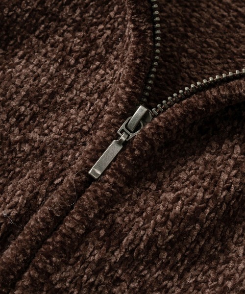 make a ray!（メイク ア レイ！）の「【もちとろニット】 ビッグシルエット ハーフジップ モールニット/ルームウェア（ニット/セーター・レディース・ブルー/ブラウン/アイボリー/ブラック/グリーン・M/XL/L）」の13枚目の写真