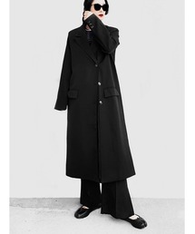 LVEU.】アシンメトリーボタンデザインロングコート(Ai select