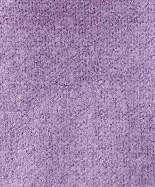 CHIC STYLE（シックスタイル）の「＜大きいサイズ＞ロゴ刺しゅうショート丈ニットプルオーバー シックスタイル（ニット/セーター・レディース・ブラック/パープル系・L/LL/3L/4L/5L）」の20枚目の写真