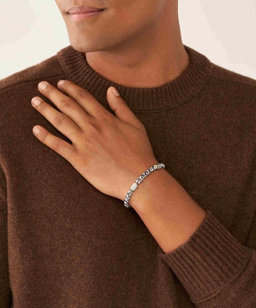 FOSSIL（フォッシル）の「フォッシル アクセサリー メンズ ブレスレット ゴールド, シルバー JF04138998（ブレスレット・メンズ・マルチ・FREE）」の5枚目の写真