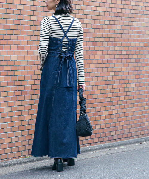 最終価格！M's カタログ デニム ボーダー ロゴ ジャンパースカート ワンピ 楽天市場】ジャンパースカート / cube sugar evo. (キューブ