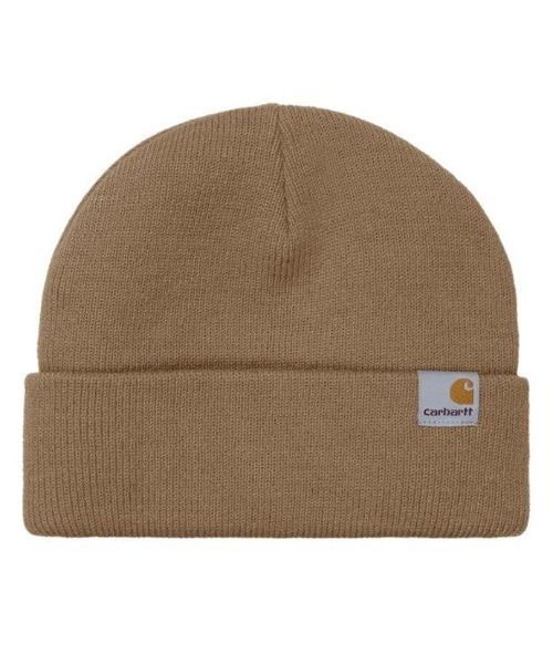 Carhartt（カーハート）の「Carhartt WIP/カーハートダブリューアイピー ビーニー ダブル STRATUS HAT LOW ストラタスハットロー I025741（ニットキャップ/ビーニー・メンズ・ワイン/ブラック/ベージュ/ダークグレー/ヘザーグレー/ホワイト/レッド/グレー・FREE）」の6枚目の写真