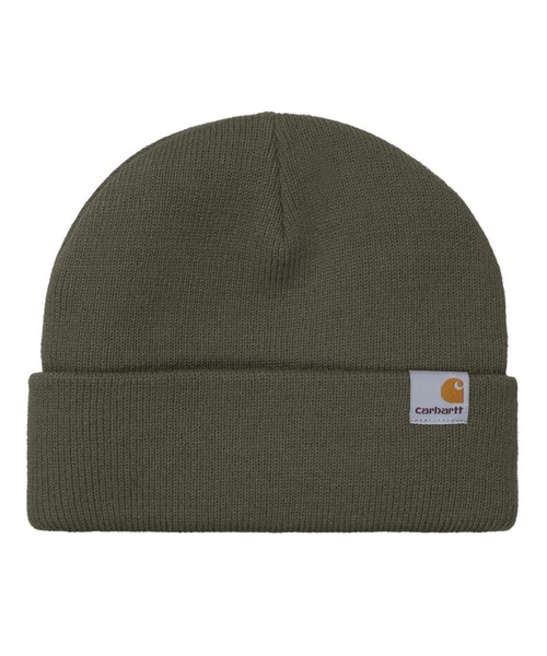 Carhartt（カーハート）の「Carhartt WIP/カーハートダブリューアイピー ビーニー ダブル STRATUS HAT LOW ストラタスハットロー I025741（ニットキャップ/ビーニー・メンズ・ワイン/ブラック/ベージュ/ダークグレー/ヘザーグレー/ホワイト/レッド/グレー・FREE）」の4枚目の写真