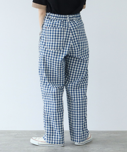 PAR ICI（パーリッシィ）の「ギンガム/ヒッコリー/ネップデニム ワークパンツ (セットアップ対応)（その他パンツ・レディース・グリーン/ネイビー/ブルー・FREE）」の16枚目の写真