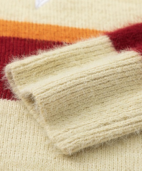 マルチボーダー星パッチニット（ニット/セーター）｜HOOK（フック）