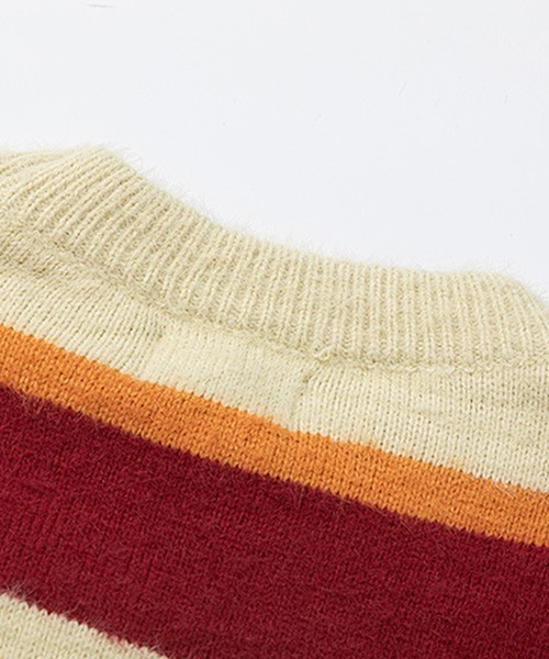マルチボーダー星パッチニット（ニット/セーター）｜HOOK（フック）