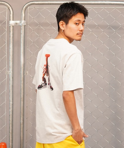 NEW BALANCE（ニューバランス）の「new balance/ニューバランス 半袖Ｔシャツ リラックスフィット バックプリント MT41546（Tシャツ/カットソー・メンズ・ベージュ/グレー・2XL/L/M/XL）」の7枚目の写真