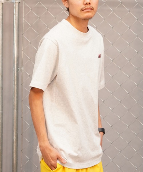 NEW BALANCE（ニューバランス）の「new balance/ニューバランス 半袖Ｔシャツ リラックスフィット バックプリント MT41546（Tシャツ/カットソー・メンズ・ベージュ/グレー・2XL/L/M/XL）」の8枚目の写真