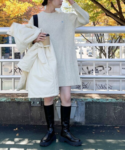 fredy emue（フレディエミュ）の「FR刺繍チュニックワンピース 