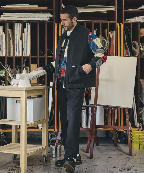Dickies（ディッキーズ）の「【DICKIES / ディッキーズ】別注 ワークベスト（ベスト・メンズ・ブラック/ベージュ・MEDIUM/LARGE）」の7枚目の写真