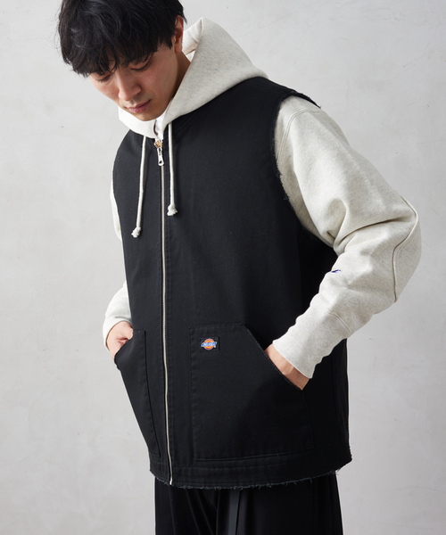 Dickies（ディッキーズ）の「【DICKIES / ディッキーズ】別注 ワークベスト（ベスト・メンズ・ブラック/ベージュ・MEDIUM/LARGE）」の15枚目の写真
