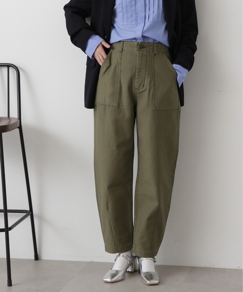 N.（N. Natural Beauty Basic）（エヌエヌナチュラルビューティーベーシック）の「【S Size Line】◆カーブカーゴパンツ（カーゴパンツ・レディース・オフホワイト/カーキ・SMALL/MEDIUM）」の13枚目の写真