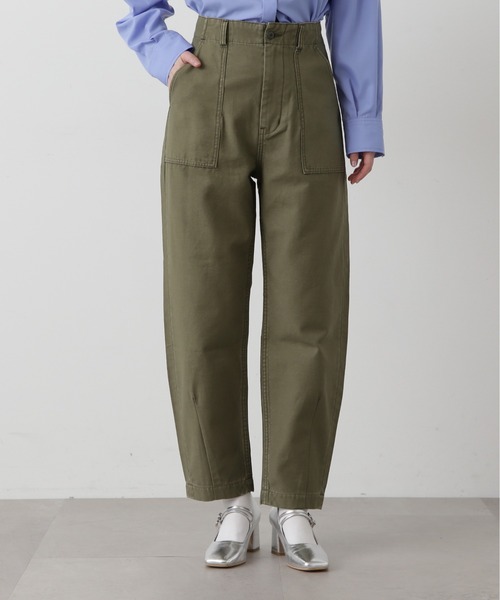 N.（N. Natural Beauty Basic）（エヌエヌナチュラルビューティーベーシック）の「【S Size Line】◆カーブカーゴパンツ（カーゴパンツ・レディース・オフホワイト/カーキ・SMALL/MEDIUM）」の18枚目の写真