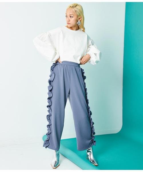 Settimissimo（セッティミッシモ）の「ランタンスリーブ 切替 プルオーバー（Tシャツ/カットソー・レディース・オフホワイト/ブラック・FREE）」の14枚目の写真