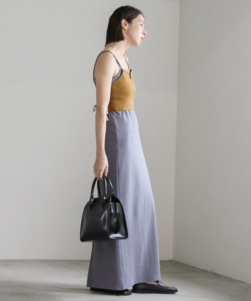 select MOCA（セレクトモカ）の「キャミニットビスチェ（ベスト・レディース・オリーブ/ブラック/ベージュ/アイボリー・FREE）」の11枚目の写真