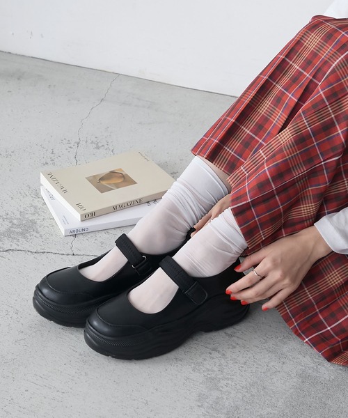 セール】【forksy.】ボリュームソールメリージェーンスニーカー