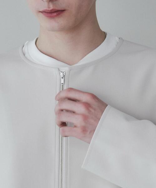 LUCY(ルーシー)の「LUCY/トロミノーカラーブルゾン(ブルゾン・メンズ・ライトベージュ/ブラック・MEDIUM/LARGE)」の5枚目の写真