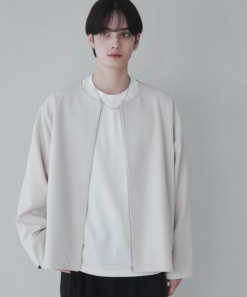 LUCY(ルーシー)の「LUCY/トロミノーカラーブルゾン(ブルゾン・メンズ・ライトベージュ/ブラック・MEDIUM/LARGE)」の16枚目の写真