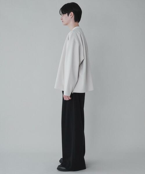 LUCY(ルーシー)の「LUCY/トロミノーカラーブルゾン(ブルゾン・メンズ・ライトベージュ/ブラック・MEDIUM/LARGE)」の21枚目の写真