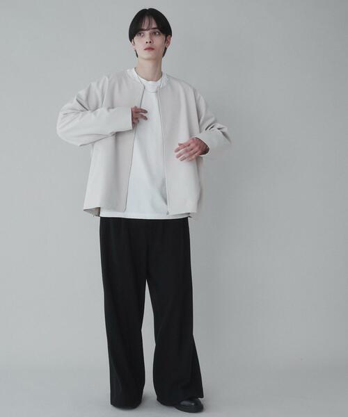 LUCY(ルーシー)の「LUCY/トロミノーカラーブルゾン(ブルゾン・メンズ・ライトベージュ/ブラック・MEDIUM/LARGE)」の19枚目の写真