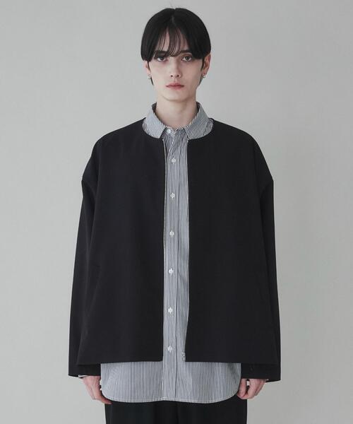 LUCY(ルーシー)の「LUCY/トロミノーカラーブルゾン(ブルゾン・メンズ・ライトベージュ/ブラック・MEDIUM/LARGE)」の11枚目の写真