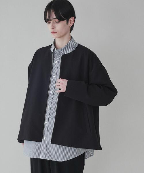 LUCY(ルーシー)の「LUCY/トロミノーカラーブルゾン(ブルゾン・メンズ・ライトベージュ/ブラック・MEDIUM/LARGE)」の12枚目の写真