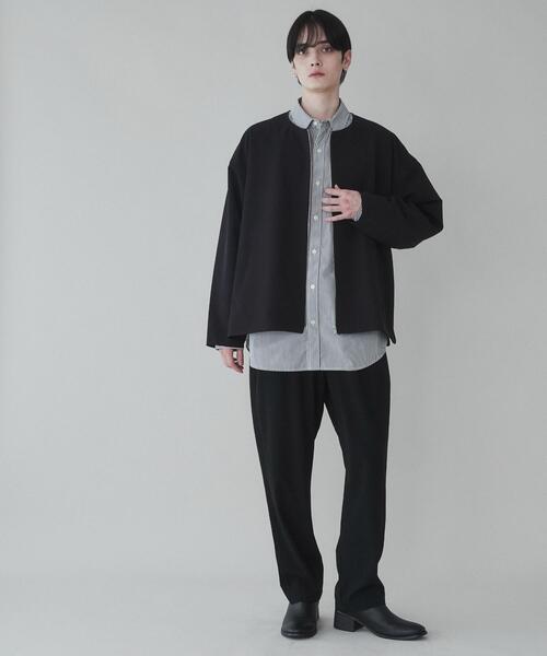 LUCY(ルーシー)の「LUCY/トロミノーカラーブルゾン(ブルゾン・メンズ・ライトベージュ/ブラック・MEDIUM/LARGE)」の14枚目の写真