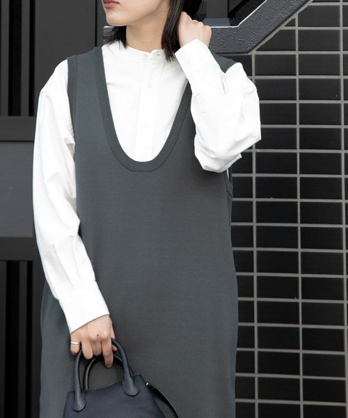 FORK&SPOON（フォークアンドスプーン）の「FORK&SPOON　オックスロングシャツ（シャツ/ブラウス・レディース・オフホワイト/ブルー系その他・1）」の11枚目の写真