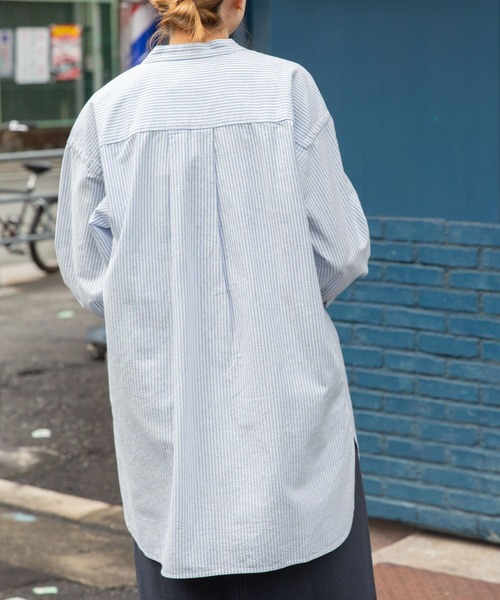 FORK&SPOON（フォークアンドスプーン）の「FORK&SPOON　オックスロングシャツ（シャツ/ブラウス・レディース・オフホワイト/ブルー系その他・1）」の15枚目の写真