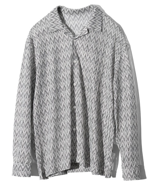 JOKER(ジョーカー)の「バルファレース長袖総柄シャツ メンズ ルーズシルエット シアーシャツ オーバーサイズ 春服(シャツ/ブラウス・メンズ・ブラウン/ブルー/ブラック・S/M/L)」の19枚目の写真