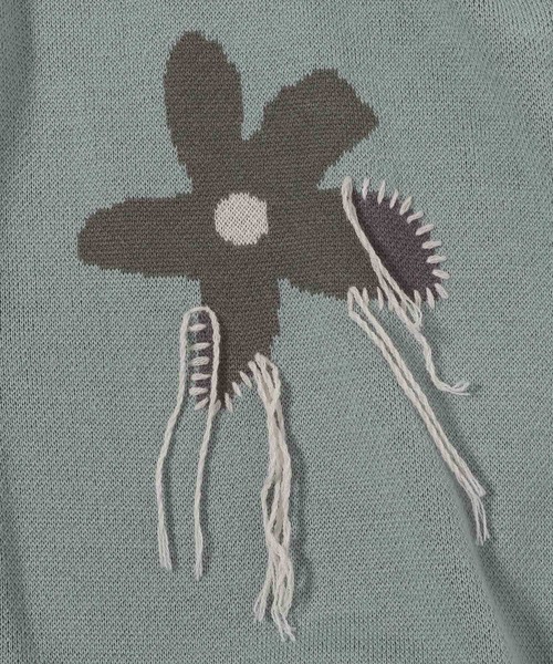 RAGEBLUE(レイジブルー)の「フラワーデザイン/ステッチニットルーズカーディガン(カーディガン/ボレロ・メンズ・レッド/ブラック/ライトブルー・MEDIUM/LARGE)」の18枚目の写真