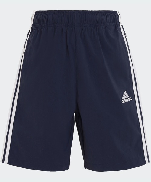 adidas（アディダス）の「エッセンシャルズ プラス ルーズフィット スリーストライプス ウーブン ショーツ キッズ / ハーフパンツ /  / アディダス adidas（その他パンツ・キッズ・ブルー/ブラック/ネイビー・120/130/140/150/160/110）」の3枚目の写真