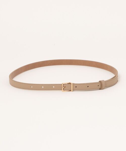Doux archives（ドゥアルシーヴ）の「スクエアバックルベルト（ベルト・レディース・ブラウン/アイボリー/グレイッシュベージュ・FREE）」の16枚目の写真