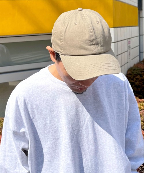 newhattan(ニューハッタン)の「【newhattan】Washed Baseball Cap(キャップ・メンズ・ブラック/オフホワイト/チャコールグレー/ベージュ・フリー)」の8枚目の写真