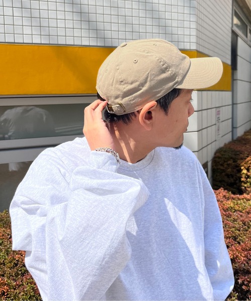newhattan(ニューハッタン)の「【newhattan】Washed Baseball Cap(キャップ・メンズ・ブラック/オフホワイト/チャコールグレー/ベージュ・フリー)」の9枚目の写真