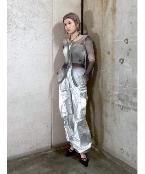 SLY(スライ)の「GRADATION MESH TOPS グラデーション メッシュ トップス(Tシャツ/カットソー・レディース・ブラック系その他2/ピンク系その他・FREE)」の19枚目の写真