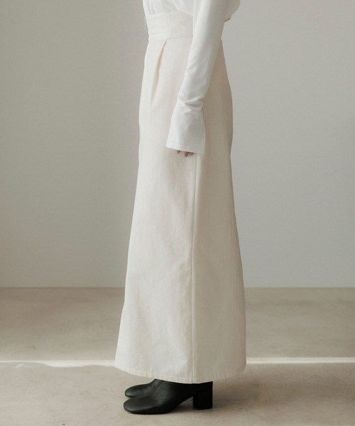 CE'E_SE'E（シーシー）の「フロントジップスリットスカート（スカート・レディース・ネイビー/オフホワイト/ブラック・FREE）」の12枚目の写真