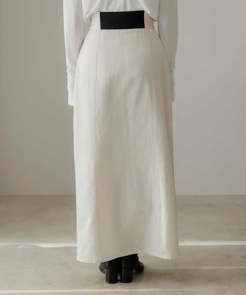 CE'E_SE'E（シーシー）の「フロントジップスリットスカート（スカート・レディース・ネイビー/オフホワイト/ブラック・FREE）」の13枚目の写真