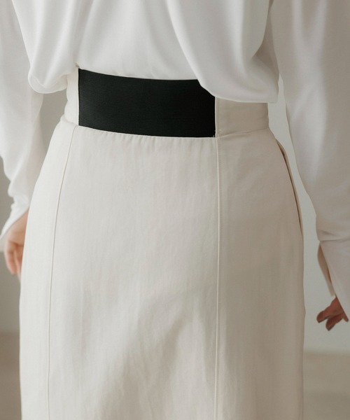 CE'E_SE'E（シーシー）の「フロントジップスリットスカート（スカート・レディース・ネイビー/オフホワイト/ブラック・FREE）」の14枚目の写真