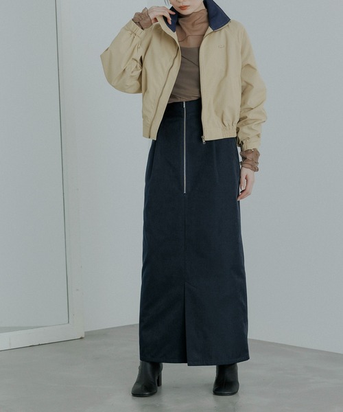 CE'E_SE'E（シーシー）の「フロントジップスリットスカート（スカート・レディース・ネイビー/オフホワイト/ブラック・FREE）」の19枚目の写真
