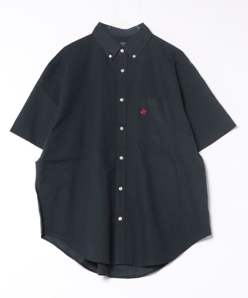 BEVERLY HILLS POLO CLUB(ビバリーヒルズポロクラブ)の「BEVERLY HILLS POLO CLUB / コットンリネンB/D SSシャツ / 4222-4140(シャツ/ブラウス・レディース・ブラック/オフホワイト/ネイビー/グリーン/ブルー・LARGE/MEDIUM/X-LARGE)」の7枚目の写真