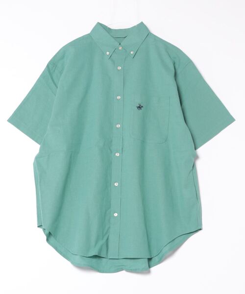 BEVERLY HILLS POLO CLUB(ビバリーヒルズポロクラブ)の「BEVERLY HILLS POLO CLUB / コットンリネンB/D SSシャツ / 4222-4140(シャツ/ブラウス・レディース・ブラック/オフホワイト/ネイビー/グリーン/ブルー・LARGE/MEDIUM/X-LARGE)」の8枚目の写真
