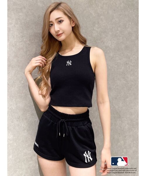 MLB（メジャーリーグベースボール）の「GYDA［MLB］スウェットショートパンツ（その他パンツ・レディース・オフホワイト/グレー/ブラック・FREE）」の9枚目の写真