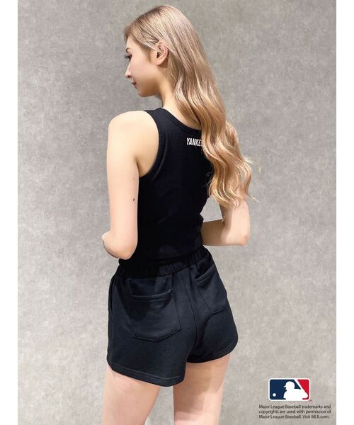 MLB（メジャーリーグベースボール）の「GYDA［MLB］スウェットショートパンツ（その他パンツ・レディース・オフホワイト/グレー/ブラック・FREE）」の10枚目の写真