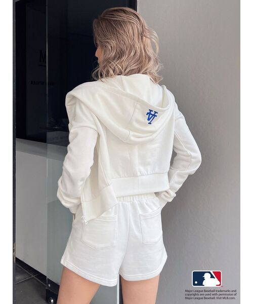 MLB（メジャーリーグベースボール）の「GYDA［MLB］スウェットショートパンツ（その他パンツ・レディース・オフホワイト/グレー/ブラック・FREE）」の15枚目の写真