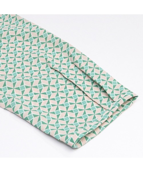 TOKYO SHIRTS（トウキョウシャツ）の「ボウタイ付き 八分袖ブラウス（シャツ/ブラウス・レディース・ライム/サックスブルー・LL/L/M）」の5枚目の写真