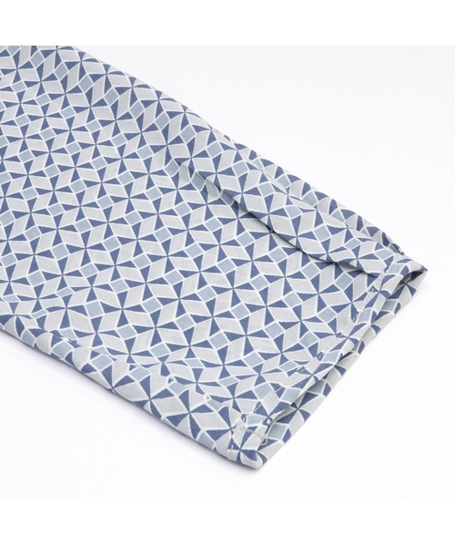 TOKYO SHIRTS（トウキョウシャツ）の「ボウタイ付き 八分袖ブラウス（シャツ/ブラウス・レディース・ライム/サックスブルー・LL/L/M）」の8枚目の写真