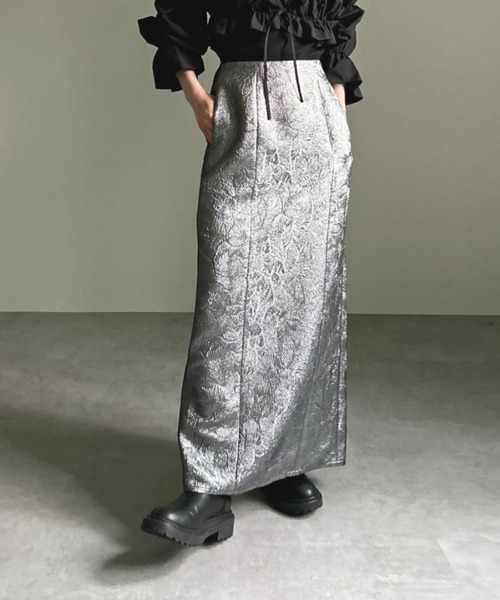 セール】ジャガードIラインスカート（スカート）｜MECRE（メクル）の  