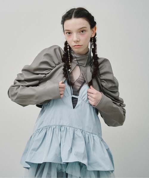 J1U by LA BELLE ETUDE（ジユウバイラベルエチュード）の「ロングリボン×チェーン×パールデザインピアス（ピアス（両耳用）・レディース・ホワイト/ブラック・FREE）」の16枚目の写真