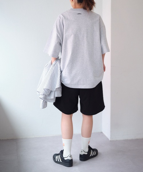 CIAOPANIC TYPY（チャオパニックティピー）の「【WEB限定】【ジャックパーセル別注】スウェットハーフパンツ（スウェットパンツ・メンズ・ホワイト/グレー/ブラック・LARGE/MEDIUM）」の13枚目の写真